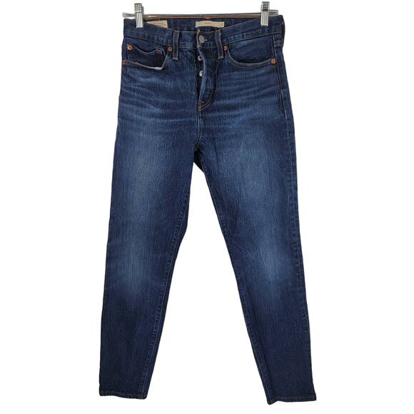 LEVIS Premium Wedgie Button Fly Medium Wash Womens Denim Jeans 27 - Picture 1 of 5